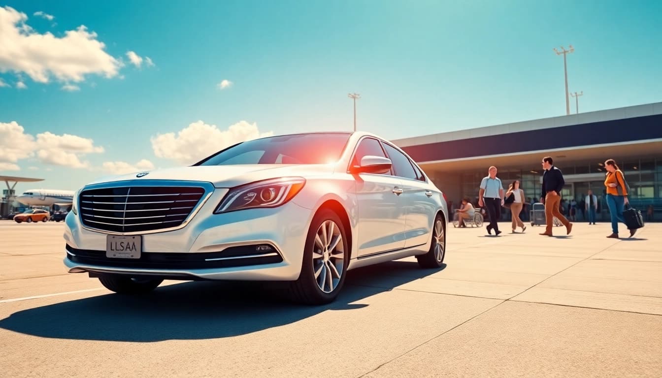 Efficient LGA car service welcoming travelers with a professional vehicle at JFK airport.