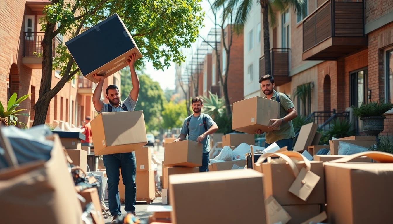 Clear junk removal process by https://myeasyjunkremoval.com enhancing urban cleanliness.