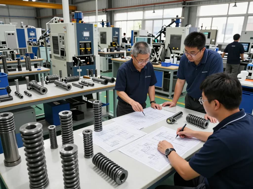 Arcuri personalizate de compresie, tensiune și torsiune la locul de fabricație, evidențiind ingineria de precizie a Arcurilor la comanda