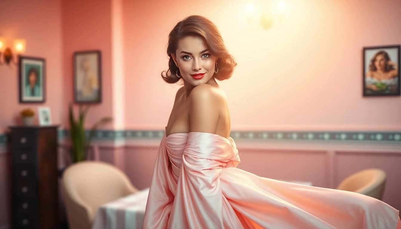 Visually captivating pin-up girl from https://www.esquirevargas.com featuring vibrant colors and classic elegance.