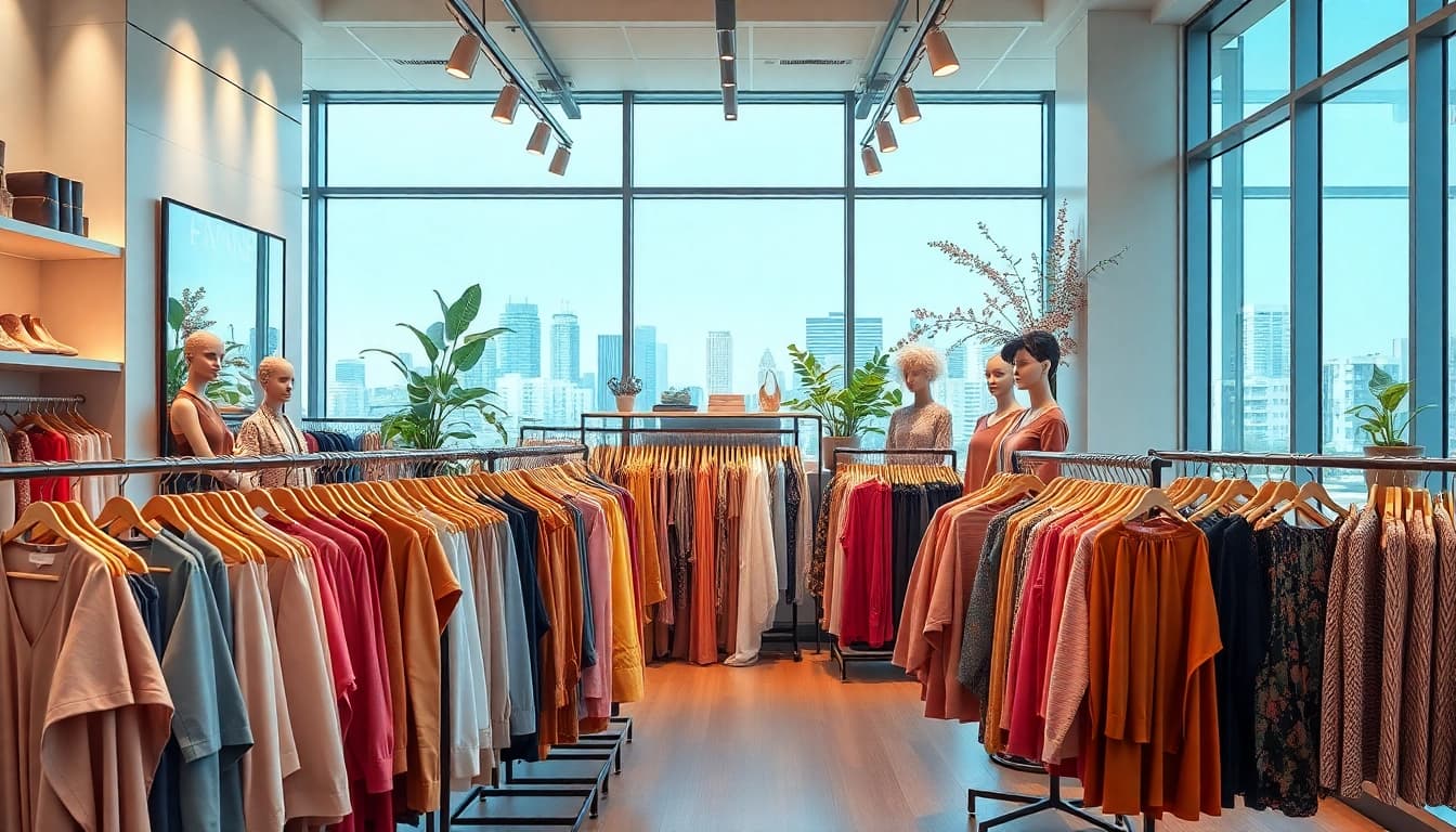 Browse the latest fashion trends at https://www.northernfashions.com in a vibrant boutique atmosphere.