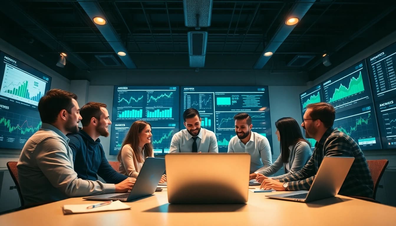 Engaging competitive intelligence faqs session with modern analysts discussing insights.