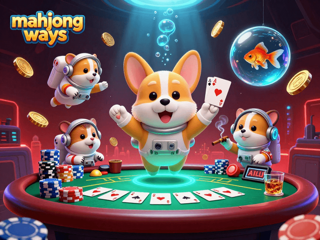 Menang besar dengan mahjong ways di kasino online, penuh aksesoris poker dan atmosfer ceria