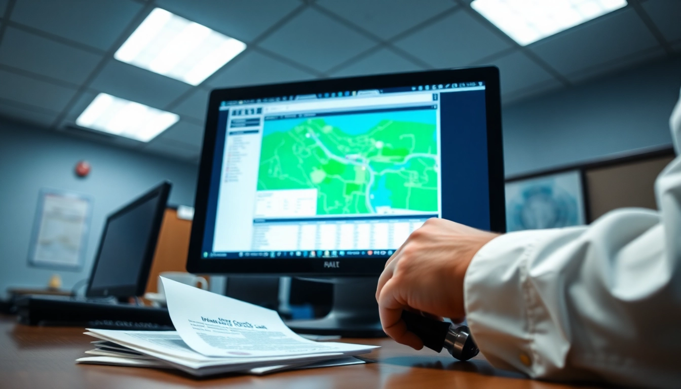 Engaging visual representation of the Orange County Jail Inmate Locator with interactive maps and forensic analysis displays.