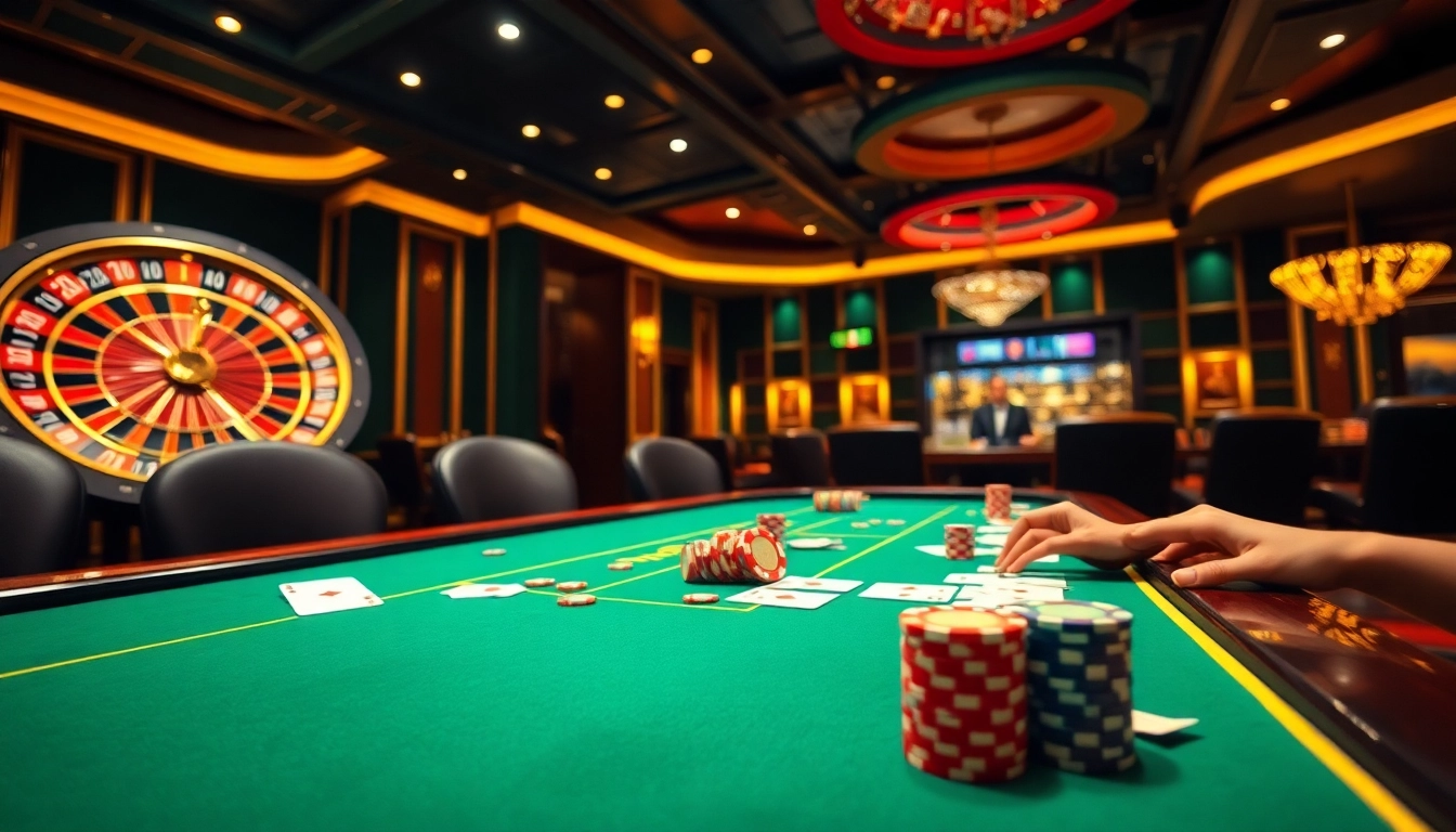 kkwin vin players engaged in high-stakes poker at a luxurious casino table