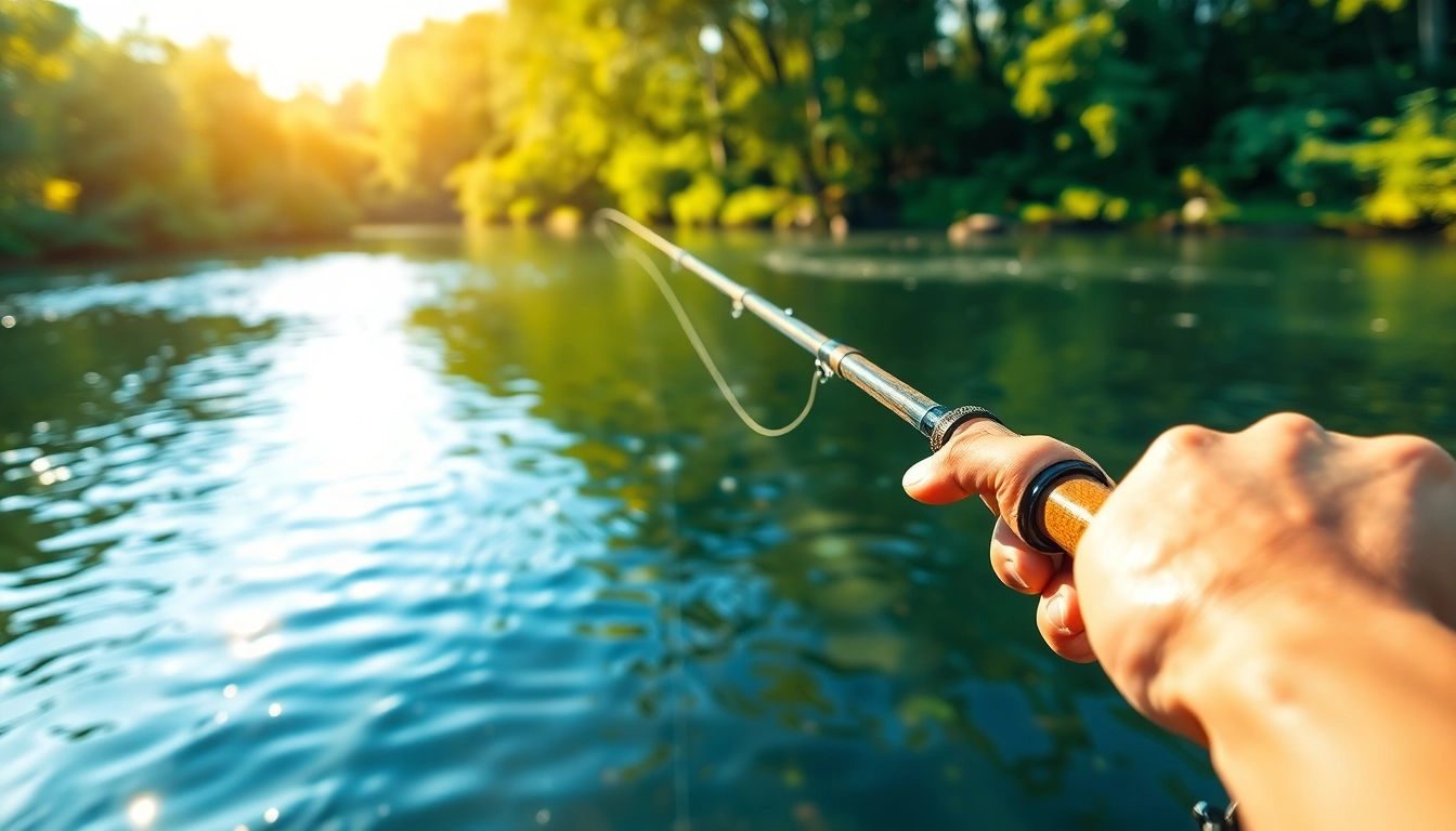 A beginner enjoying fly fishing by a serene river, highlighting tips for fly fishing for beginners.