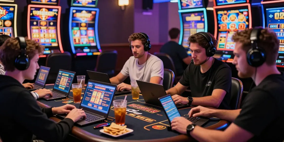 Slot 2026: Pemain antusias menikmati permainan slot online di kasino modern.