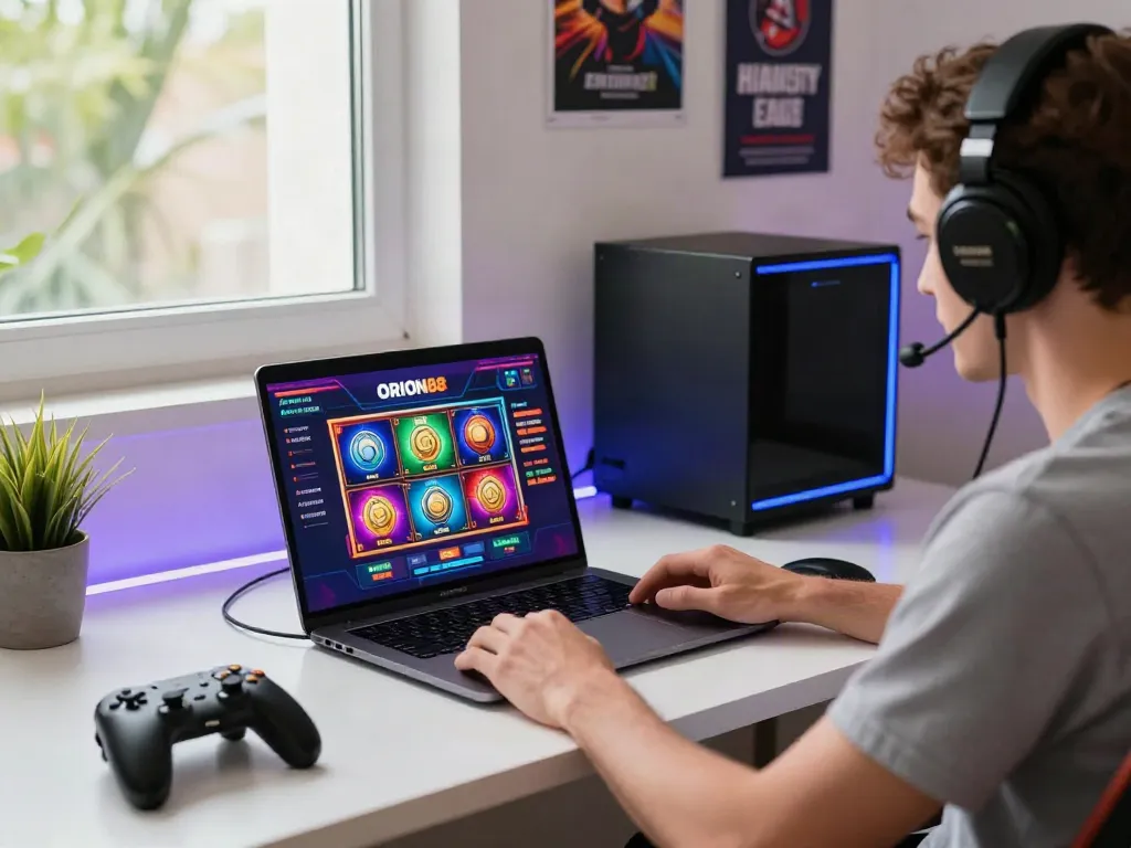 Engaging experience on ORION88 online gaming platform with colorful slot games.