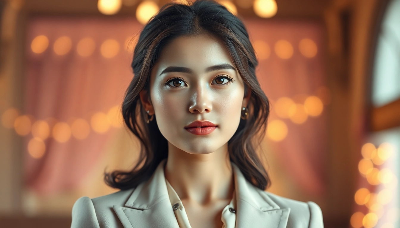 Captivating Mademoisele portrait showcases elegance and charm against a Parisian backdrop.