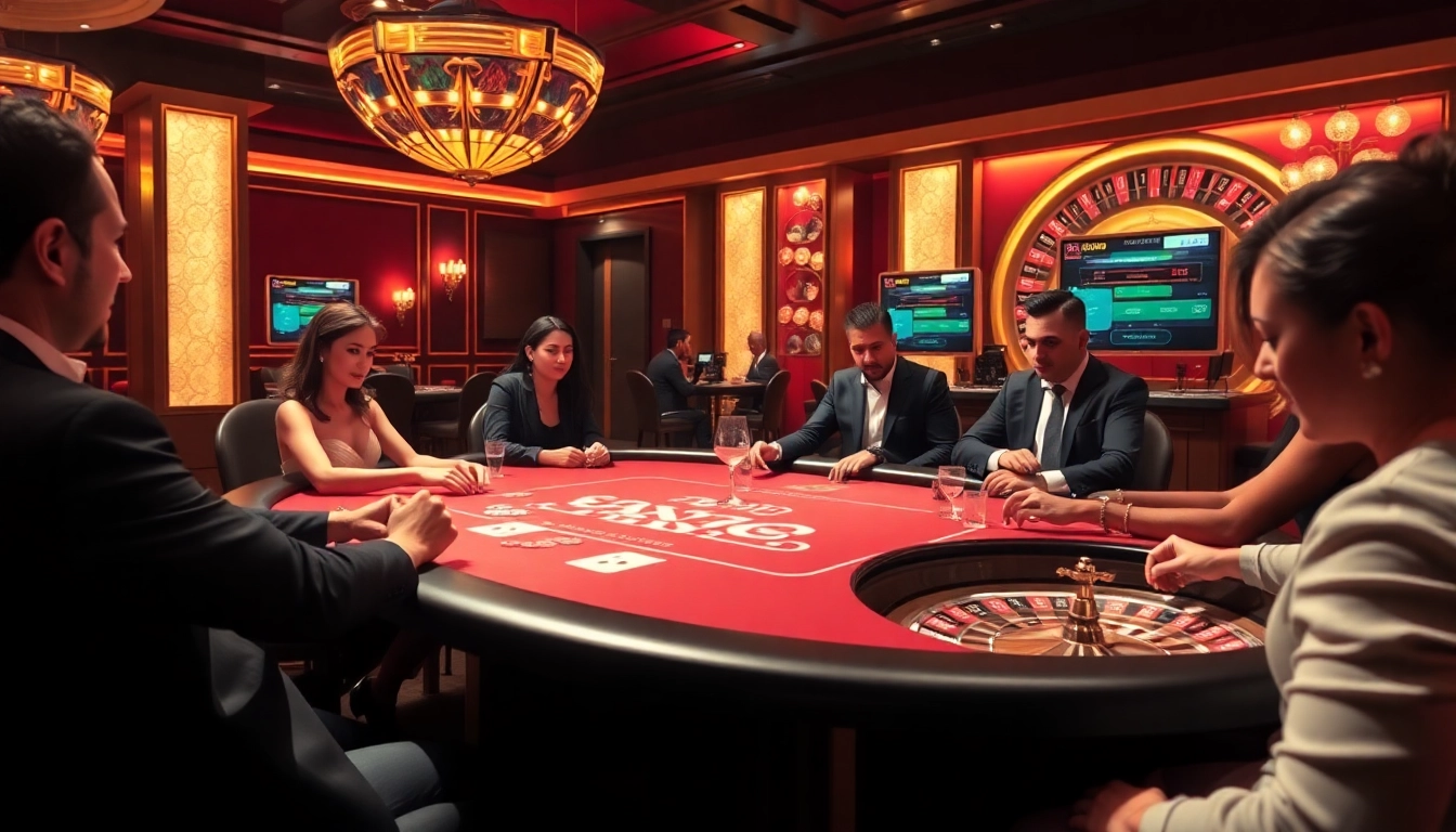 Exciting poker game at 79king casino with luxurious setting and vibrant atmosphere.