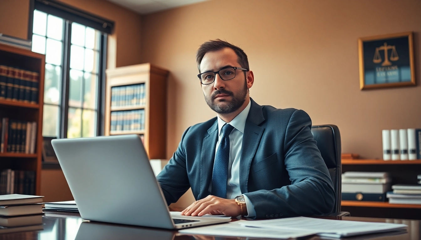 Stockton Accident Lawyer consulting with a client in a professional office setting.