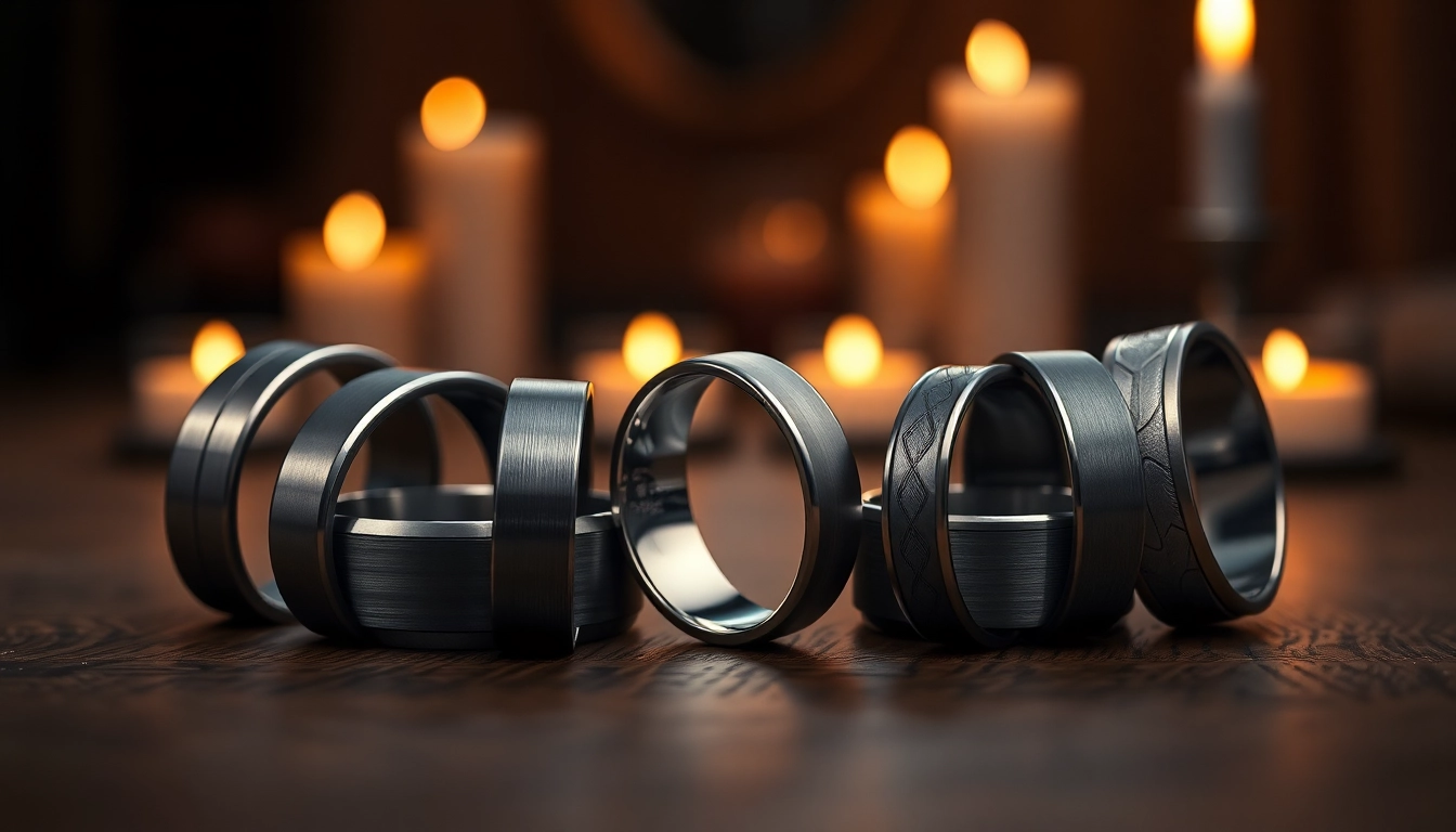 Discover the Elegance of Gunmetal Wedding Bands for Men