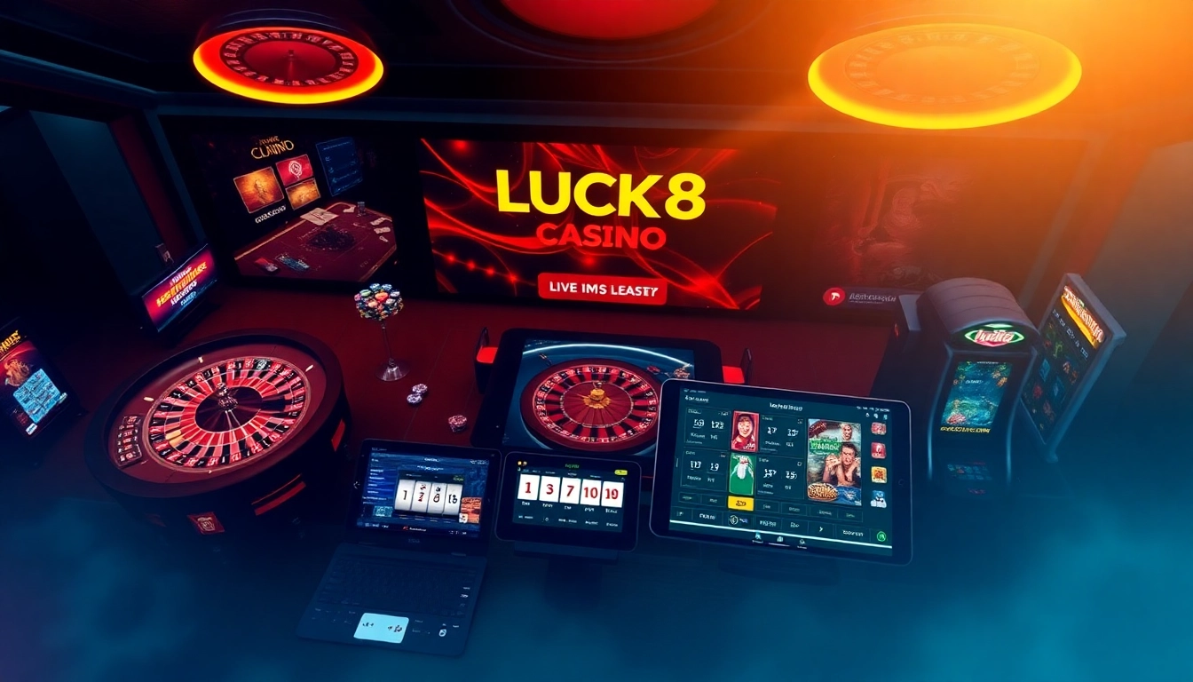 LUCK8 offers an exciting online casino experience with vibrant games and engaging visuals for players.