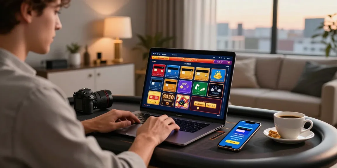 Player engaged in online gaming at https://brcs.co.uk/ showcasing credit card payment options, relaxed home environment.