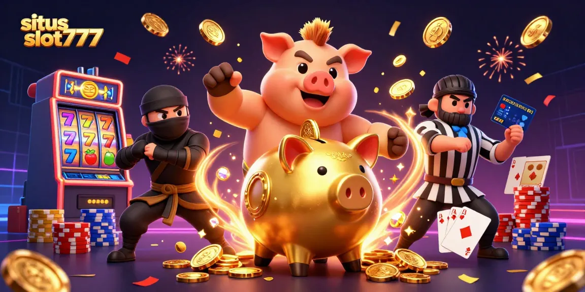 Experience situs slot777 with vibrant slot reels and a lively casino atmosphere.