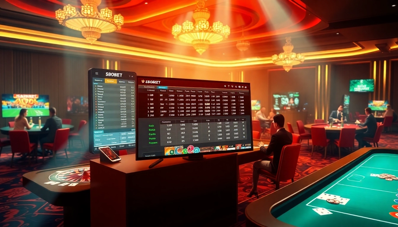 Experience sbobet betting excitement with dynamic online casino visuals and engaged players.