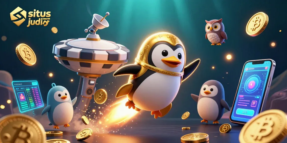 Engage with situs judi bola betting strategies in this vivid 3D illustration featuring dynamic characters and elements.