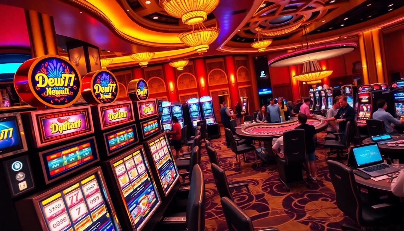 Win big at daftar new77 with colorful slot machines and lively casino atmosphere.