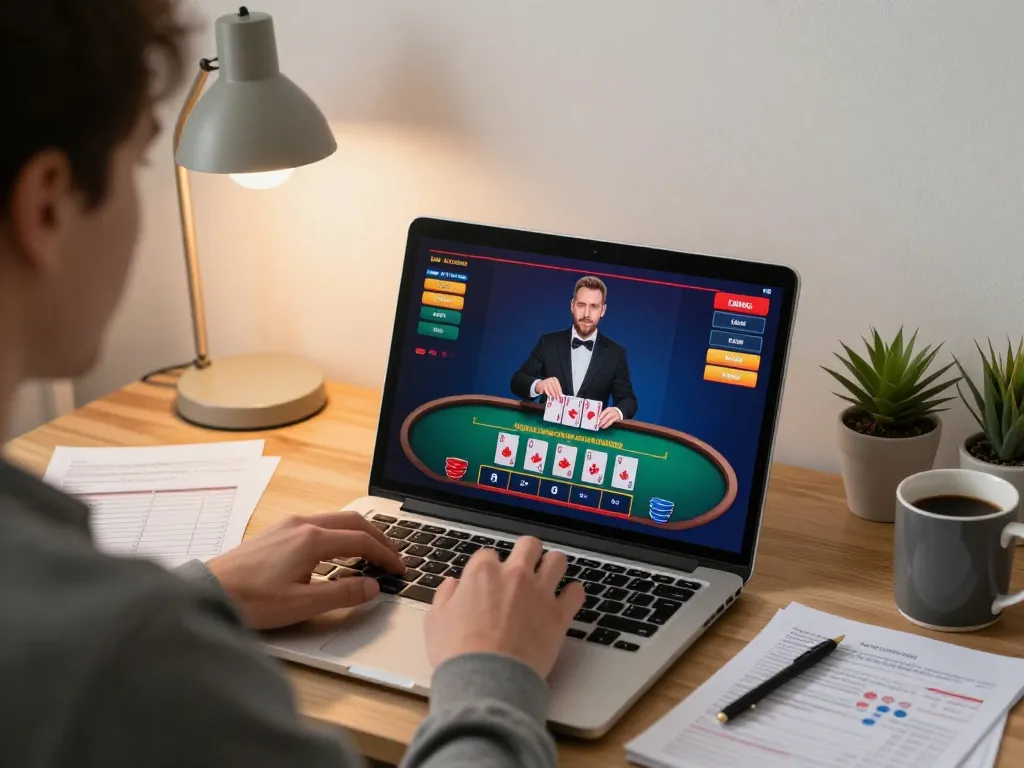 Play games at online casinos Canada from home with a vibrant live dealer setup