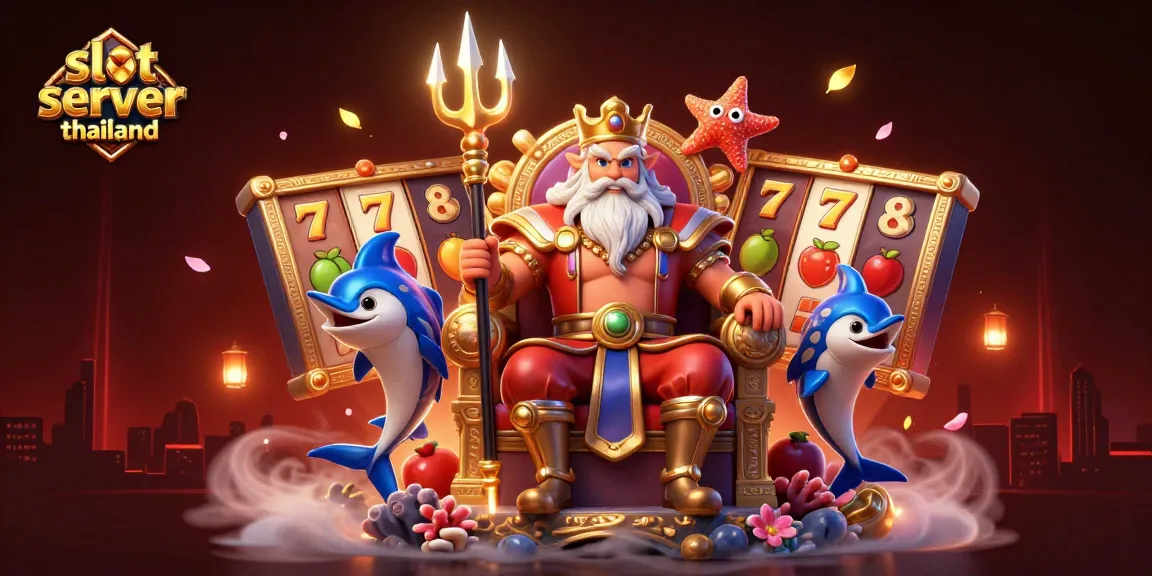 Experience thrilling wins with slot server thailand in a vibrant 3D casino illustration.