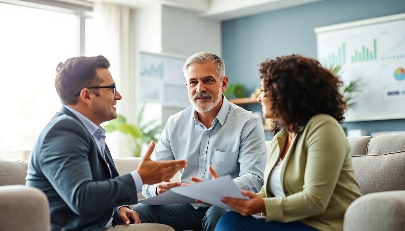 Engaging financial advisor hampton roads va providing guidance to clients in a professional setting.