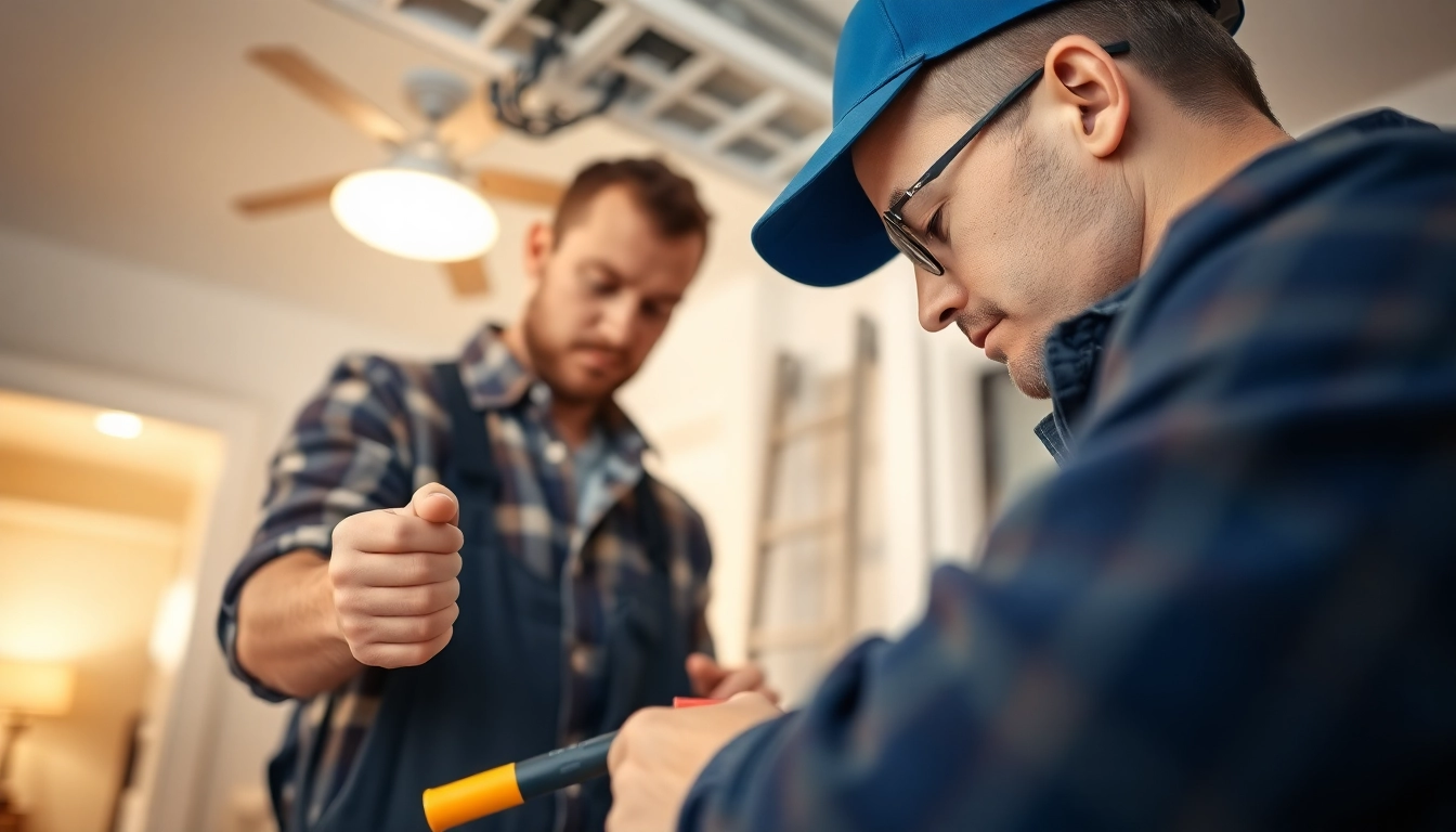 Vancouver electrician demonstrating expert wiring techniques in a well-lit home environment.