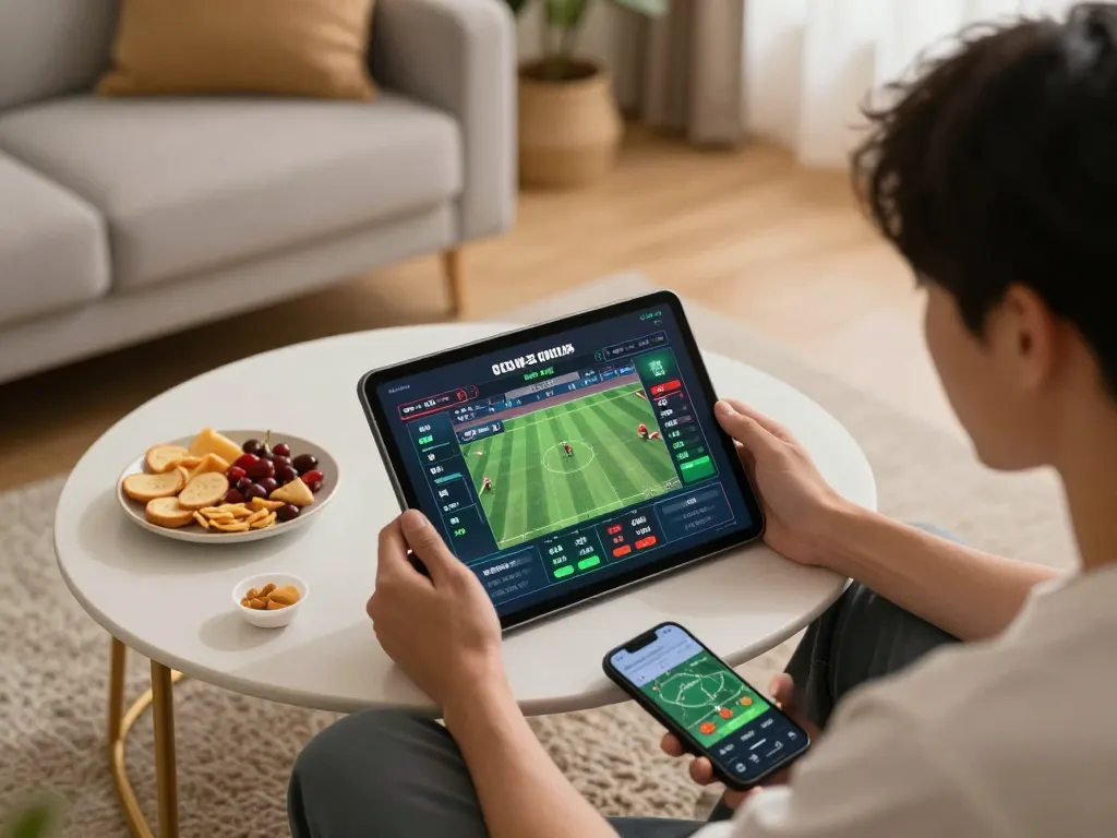 Engaging moment of online sports betting at https://xoilac.now/, showcasing live odds and betting excitement.