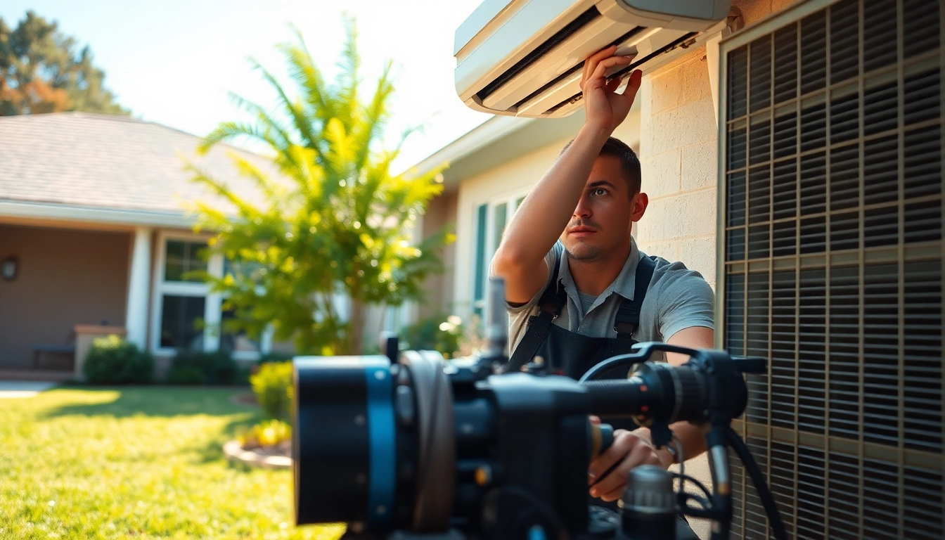 Experienced technician handling HVAC Repair Tampa in a home setting, demonstrating skill and professionalism.