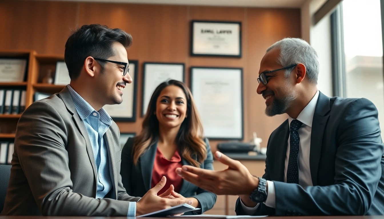 Consultation with a Birmingham Family Lawyer showcasing expertise and trust in a professional setting.