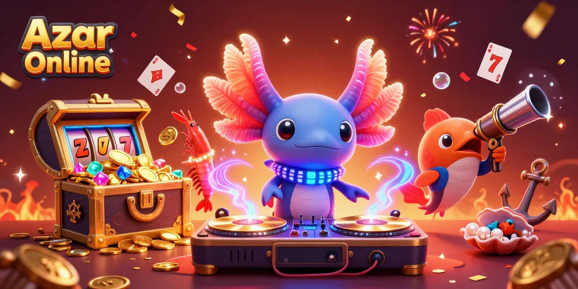 Engage with Azar Online's vibrant casino world through exhilarating video chats with a colorful underwater scene.