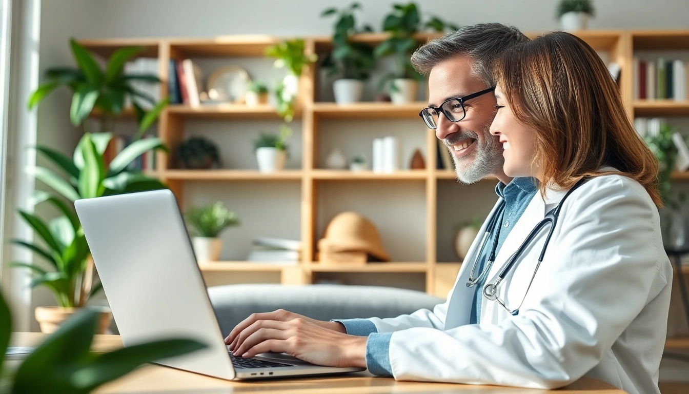 Engaging same day online doctor visit between a professional and a patient via video consultation.