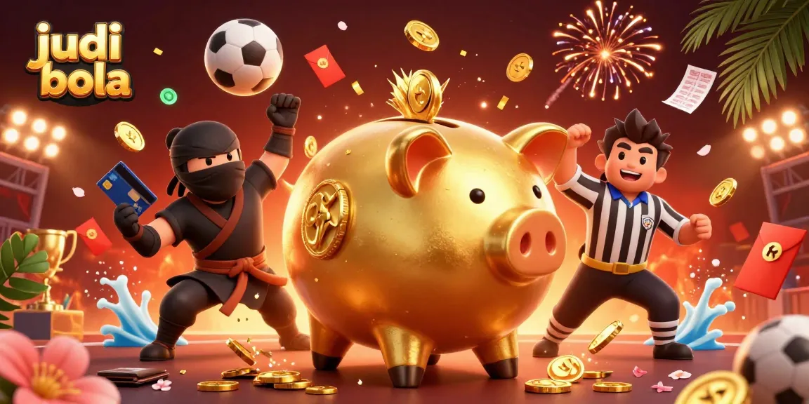Experience the thrill of judi bola with dynamic characters in an action-packed betting scene.
