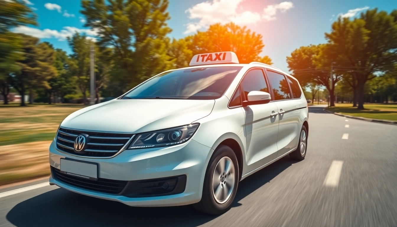 Experience long distance taxi transfers with our modern, reliable vehicle on a scenic road.