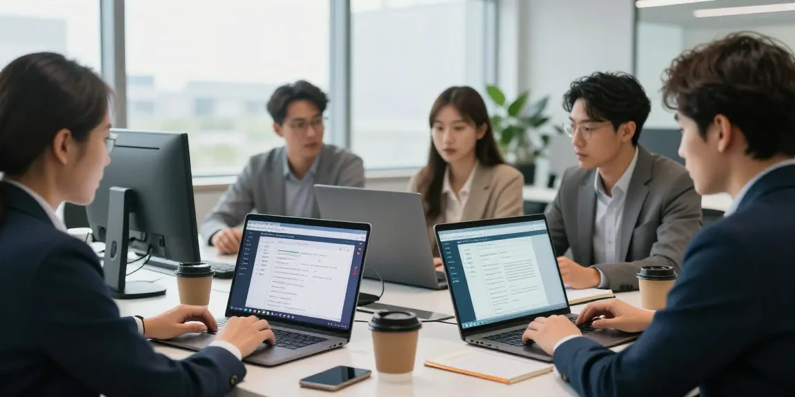 WPS中文办公软件下载，展示团队在现代办公室中使用WPS软件协作工作。