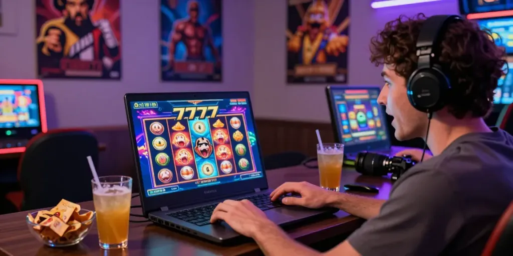 Permainan slot777 online yang menarik dengan grafik cerah dan pemain bersemangat.