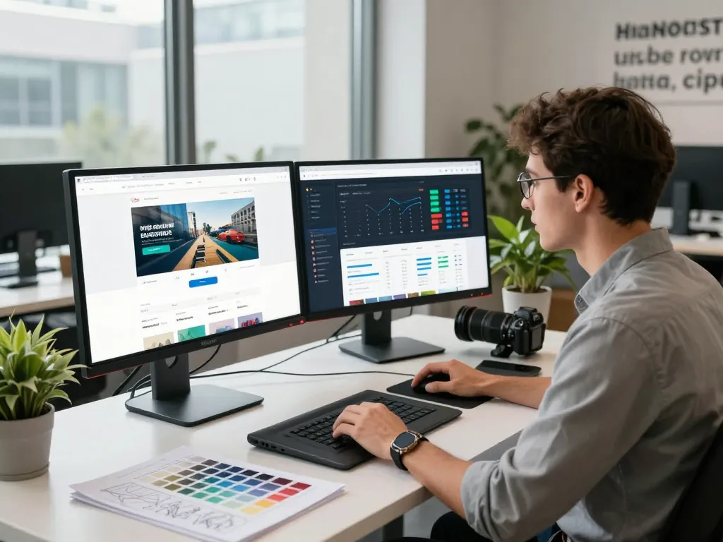 Freelance web designer in Kuala Lumpur showcasing innovative web design solutions through professional seo services kl