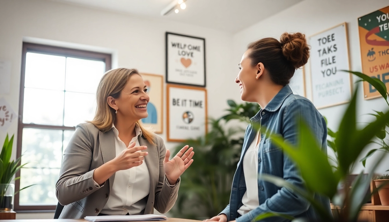 Find my true calling through a career coaching session in a vibrant office.