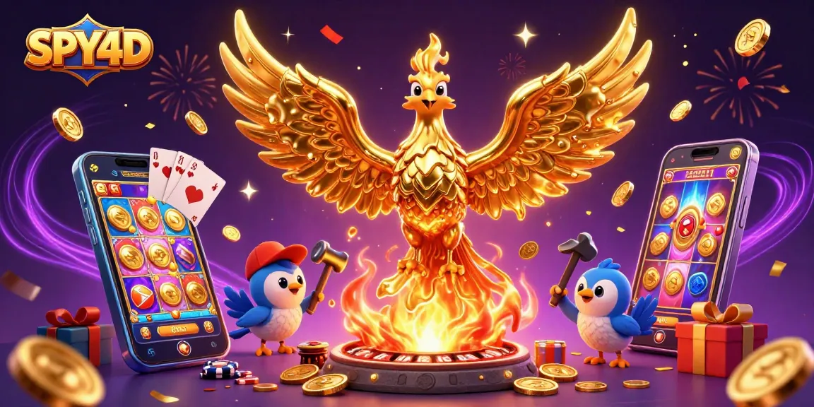 SPY4D menghadirkan pengalaman bermain yang aman dengan koin emas mengalir dari phoenix emas.