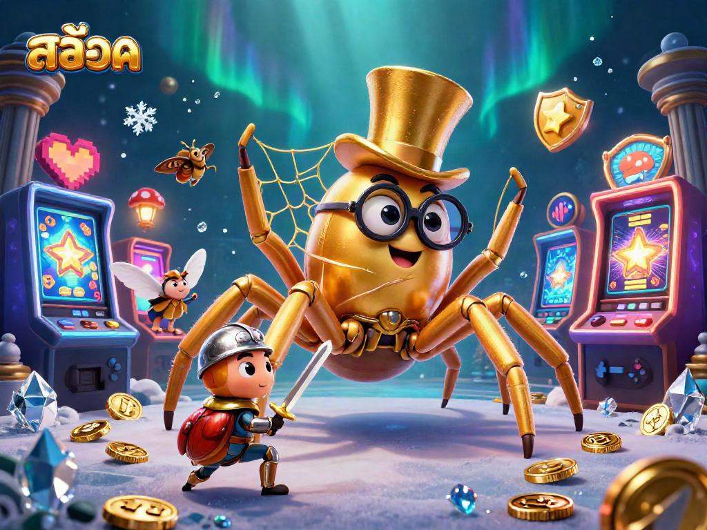 Spin the สล็อต reels with vibrant visuals in this immersive casino illustration.