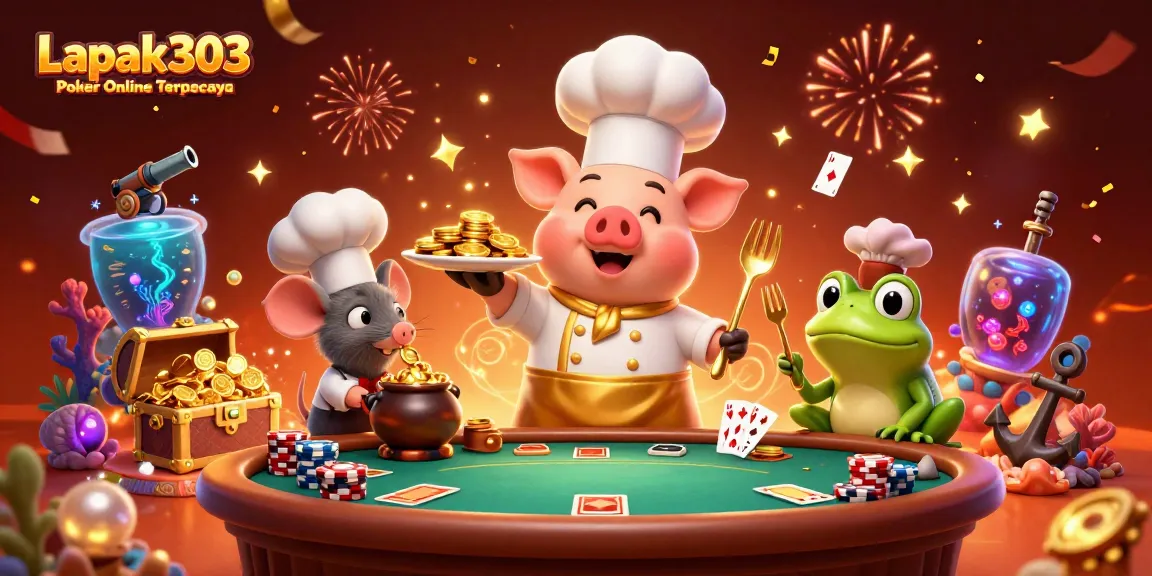Experience the excitement of Lapak303 Poker Online Terpercaya with vibrant poker action and winning moments.