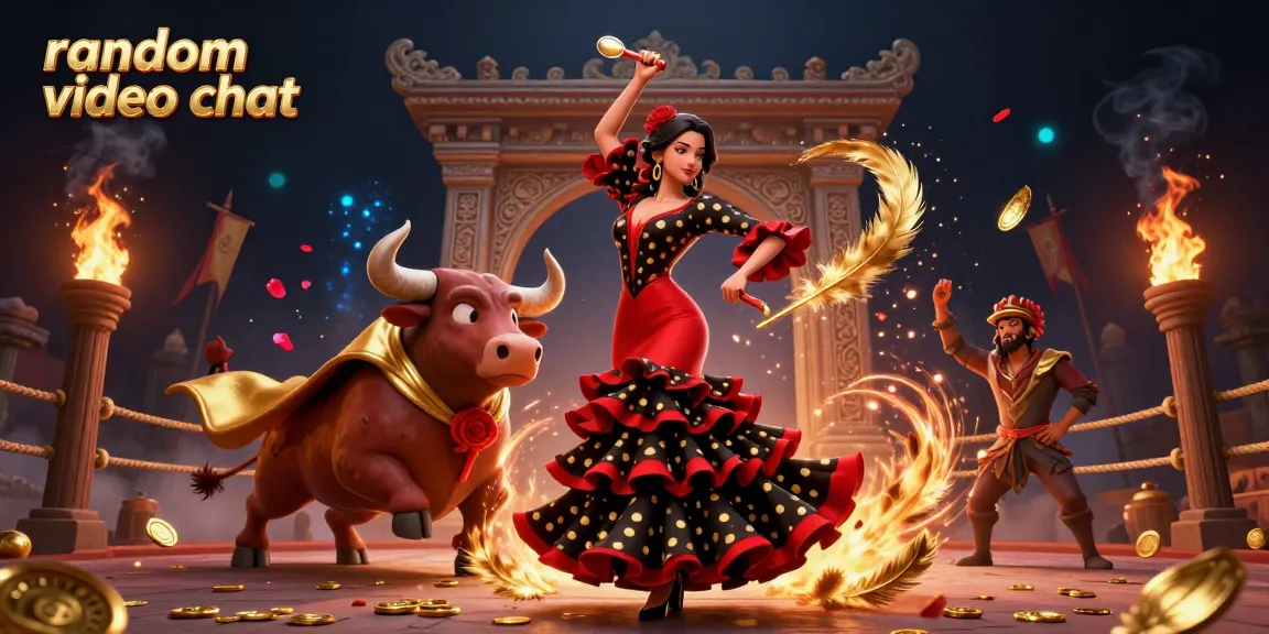 Experience random video chat excitement with vibrant characters and dynamic gaming elements.