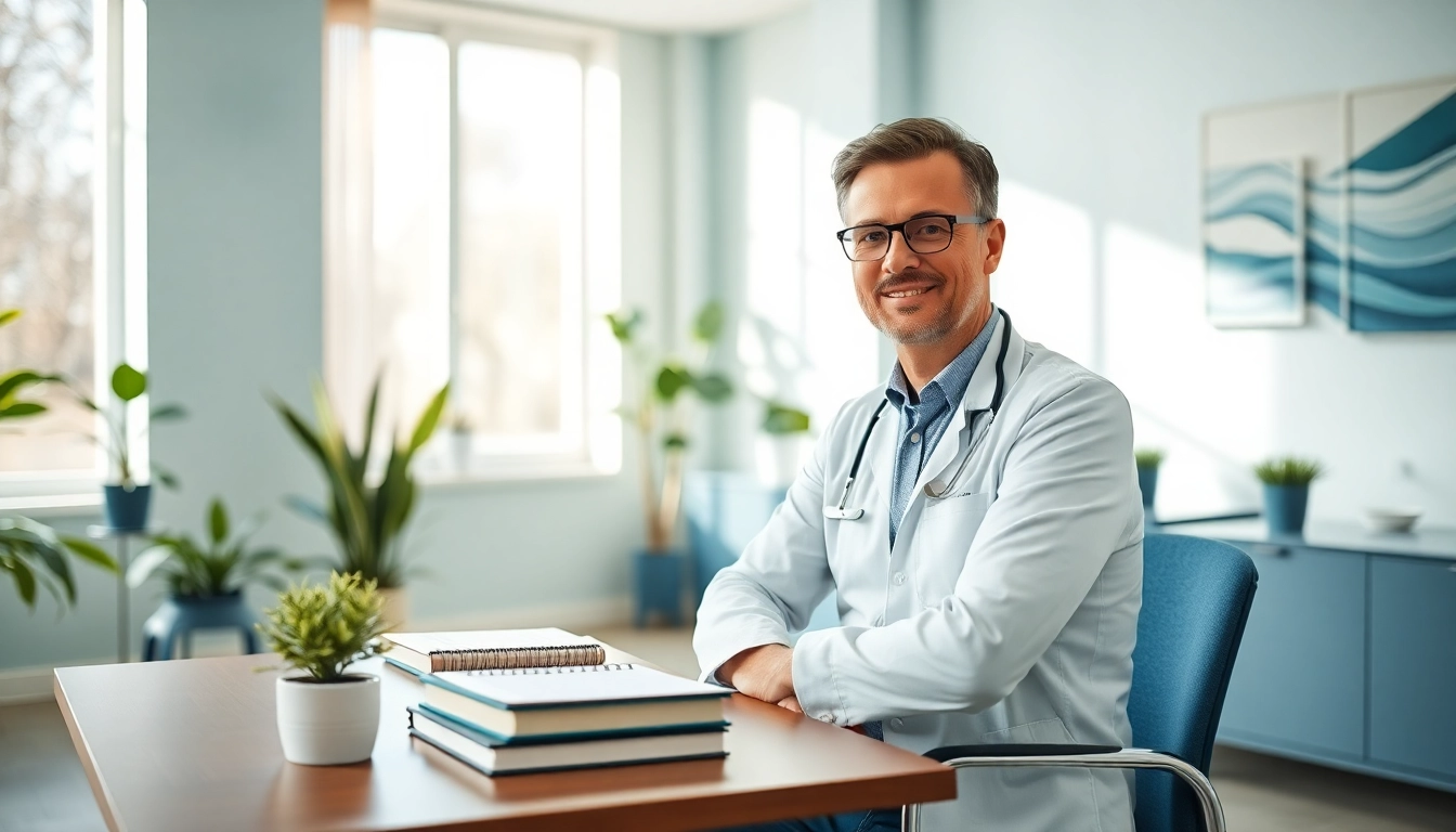 Supportive environment of a German psychiatrist India providing therapy.