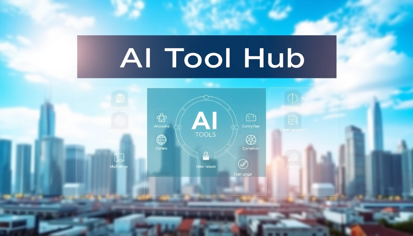 Discover a vibrant ai tool marketplace showcasing a futuristic digital interface with diverse AI tools.
