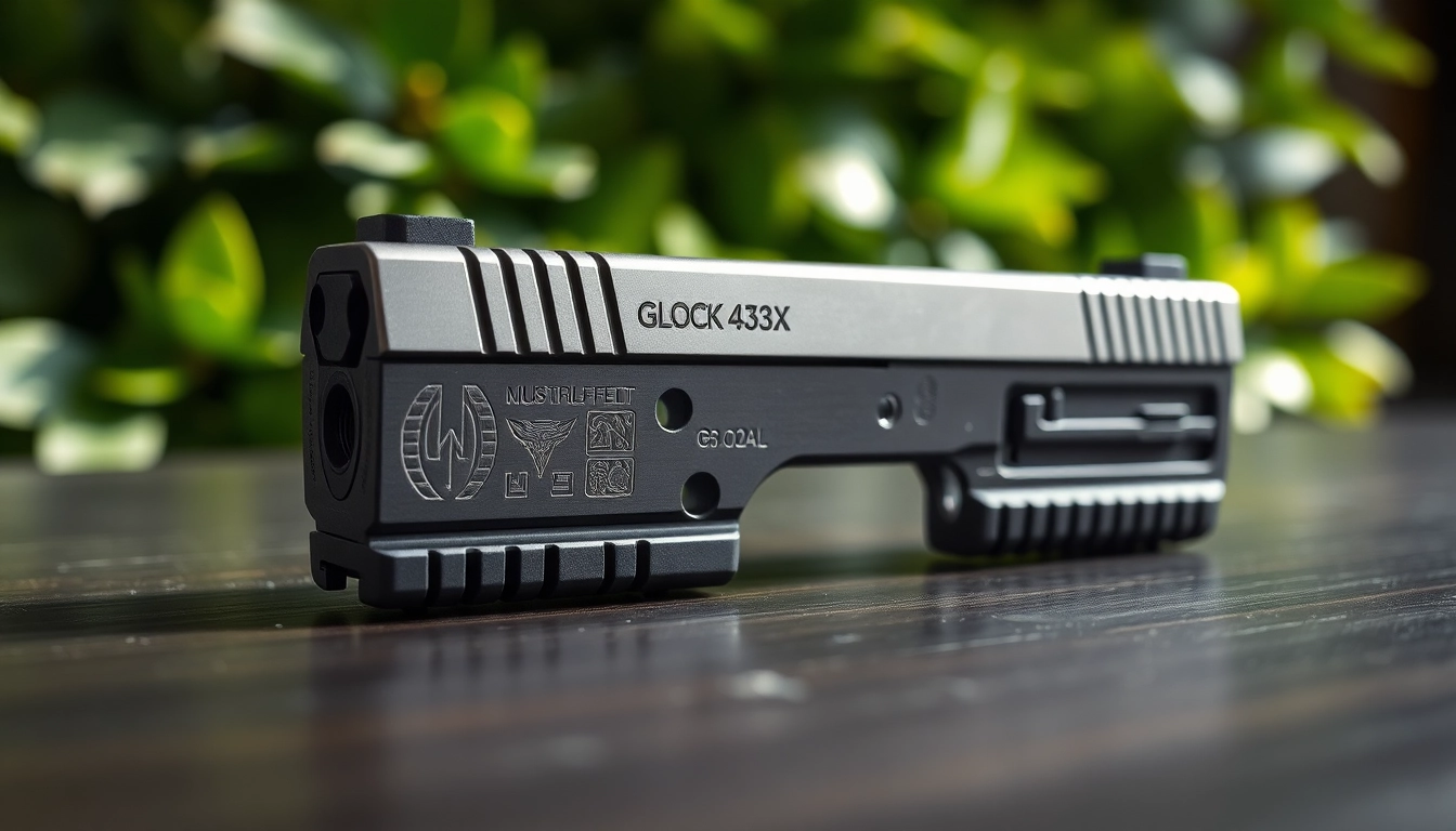 Inspect the high-quality glock 43x slide for precision engineering and performance.