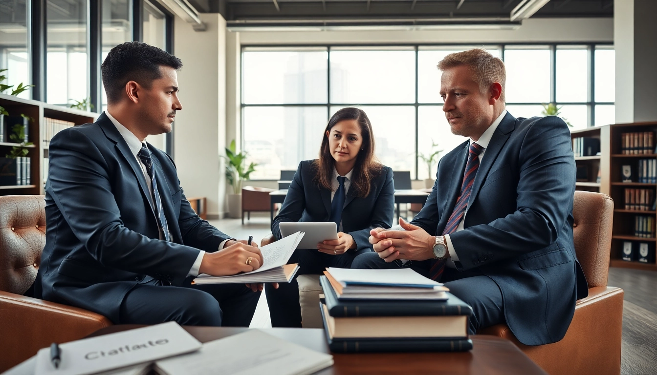Atlanta Accident Lawyers assisting clients in a professional office environment.