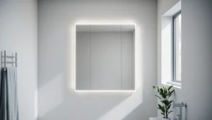 Gestalten Sie Ihr Badezimmer mit dem eleganten sonni Spiegelschrank und moderner LED-Beleuchtung.