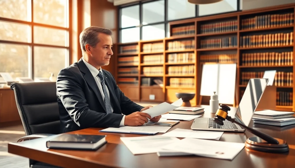 Consultation at http://www.jacobsonpilaw.com showcasing a professional attorney in a modern office.