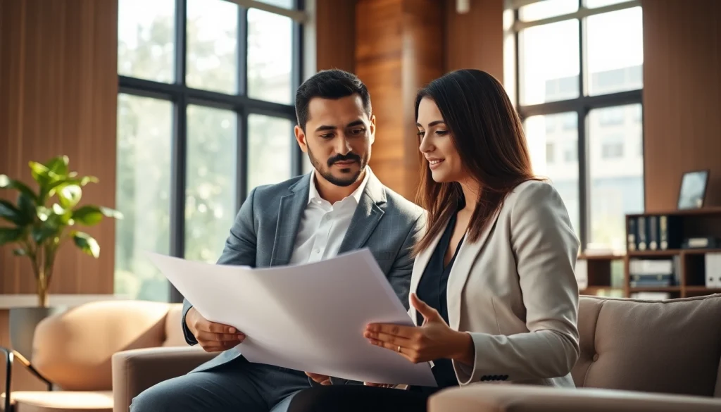 Engaging consultation with a real estate attorney at https://www.atlantarealestateattorney.com showcasing professionalism.