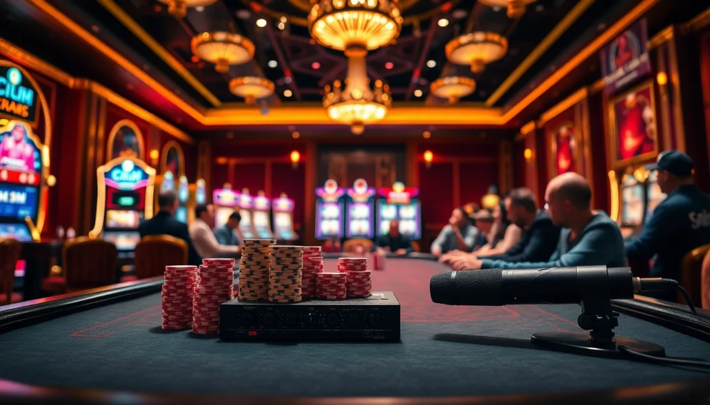 Capturing the essence of gambling with the MV 88 microphone at a luxurious poker table