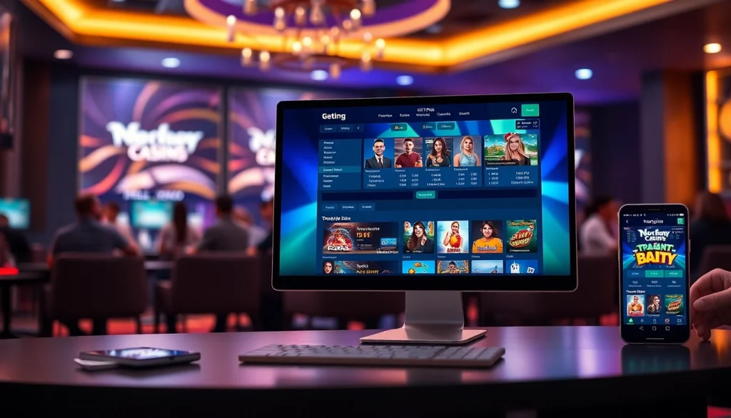 Explore the interactive online betting interface at https://whycazino.com showcasing diverse gaming options and a vibrant gaming lounge atmosphere.